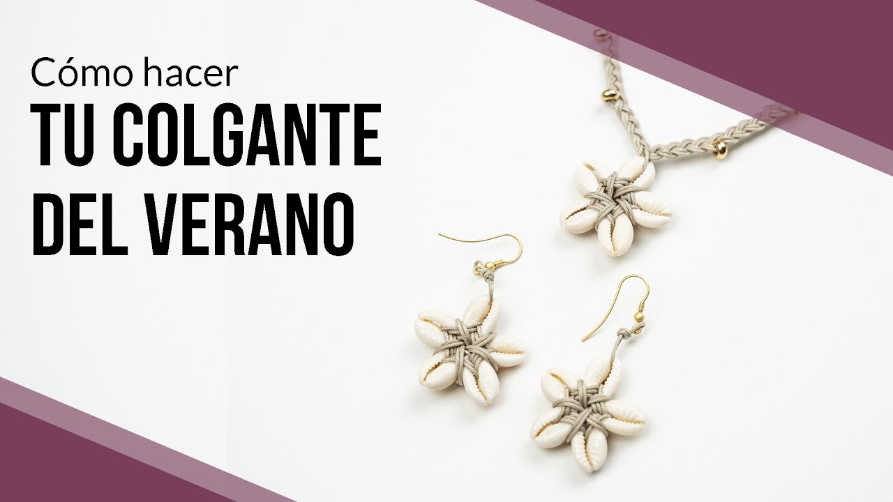 DIY Colgante del Verano  con Conchas  🌅