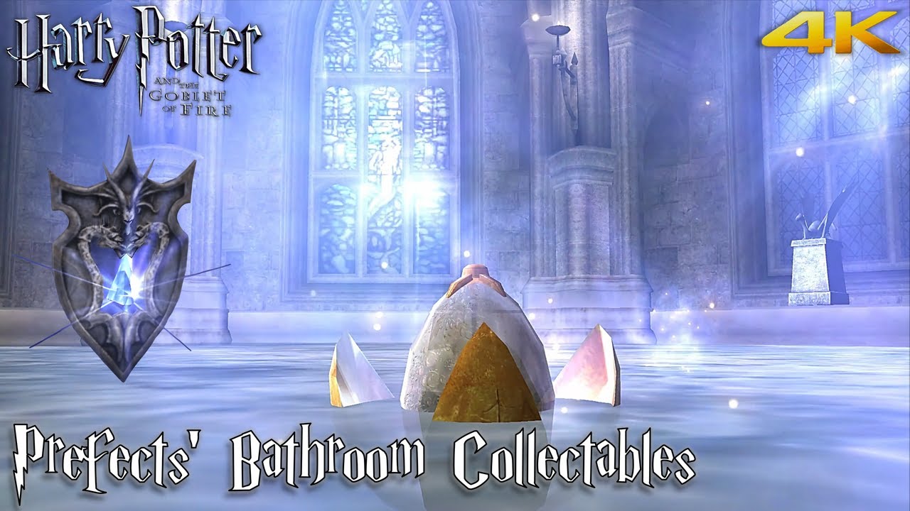 Harry Potter and the Goblet of Fire 'Prefects' Bathroom Collectables' Walkthrough (4K)
