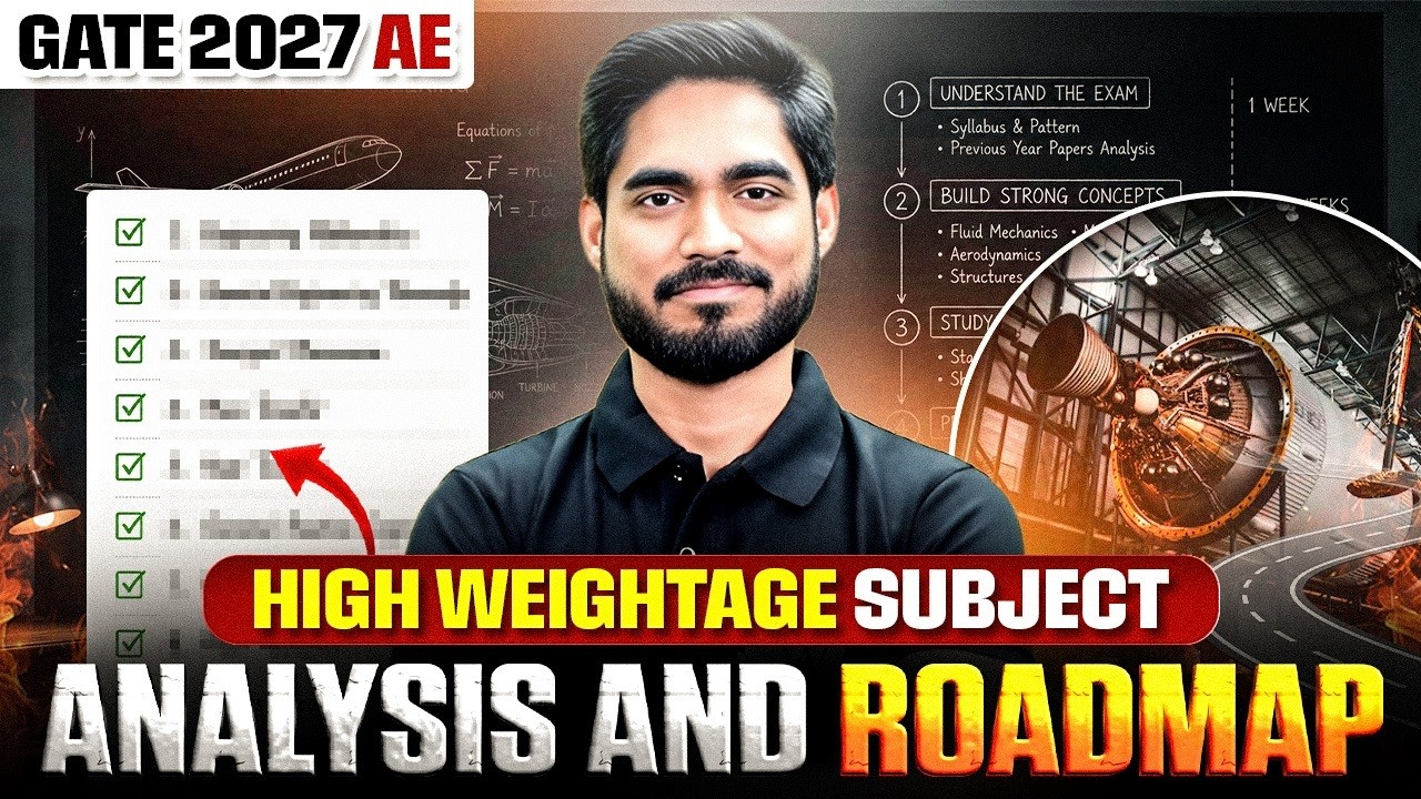 GATE 2027 Aerospace Engineering : Syllabus, High Weightage Subjects & Study Plan | Complete Guide
