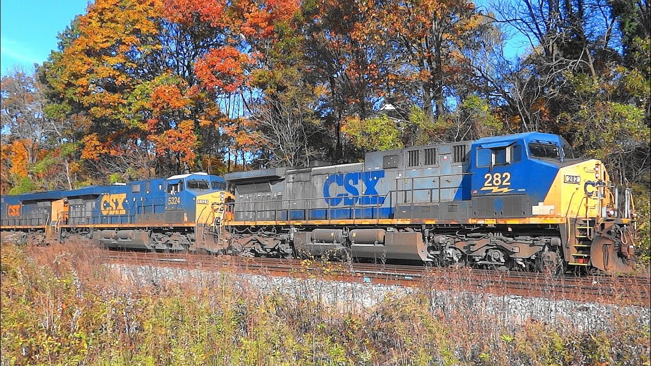 CSX & MARC Trains Seen In Relay Maryland