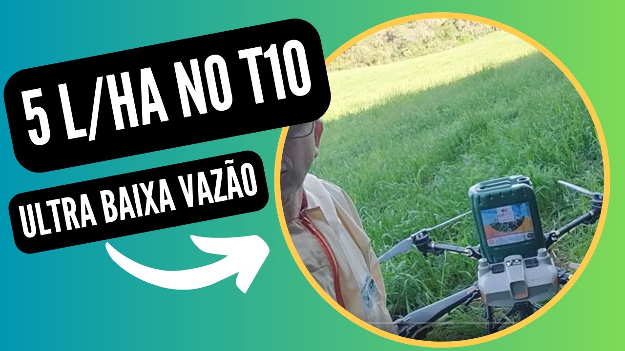 5 litros de calda por hectare, desseca&ccedil;&atilde;o na pastagem, pulveriza&ccedil;&atilde;o c/ drone agr&iacute;cola @agronapratica