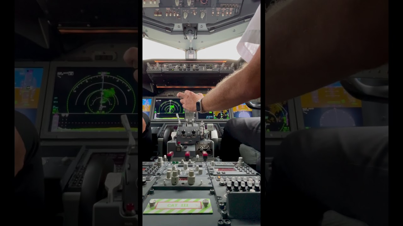 Flaps 40 landing B737 MAX crosswind landing