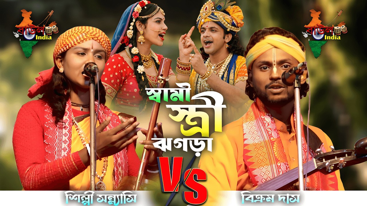 স্বামী ও স্ত্রী । তরজা গানের লড়াই । শিল্পী সন্ন্যাসি ও বিক্রম দাস । Tarja Baul Gaan @BaulTorja-123