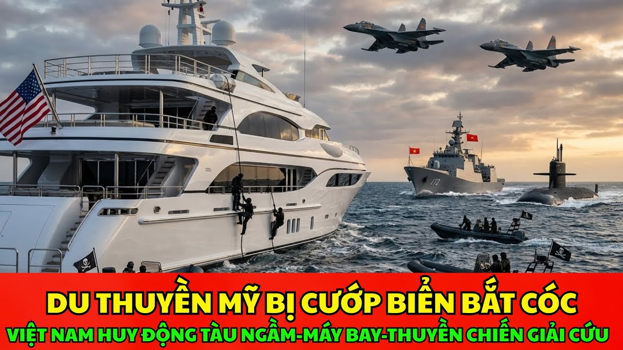 Du Thuyền Mỹ Bị Cướp Biển Bắt Cóc, Việt Nam Huy Động Tàu Ngầm-Máy Bay-Thuyền Chiến Giải Cứu