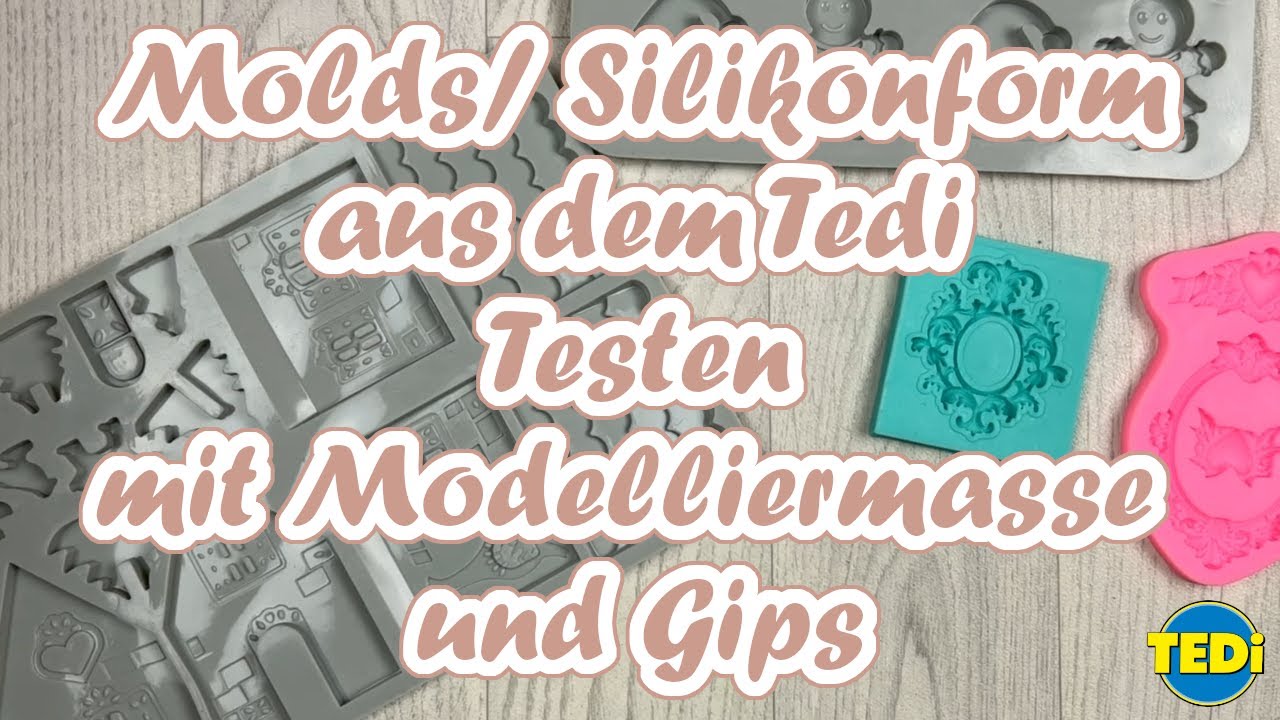 Molds & Silikonform aus dem Tedi || Testen || Gips und Modelliermasse