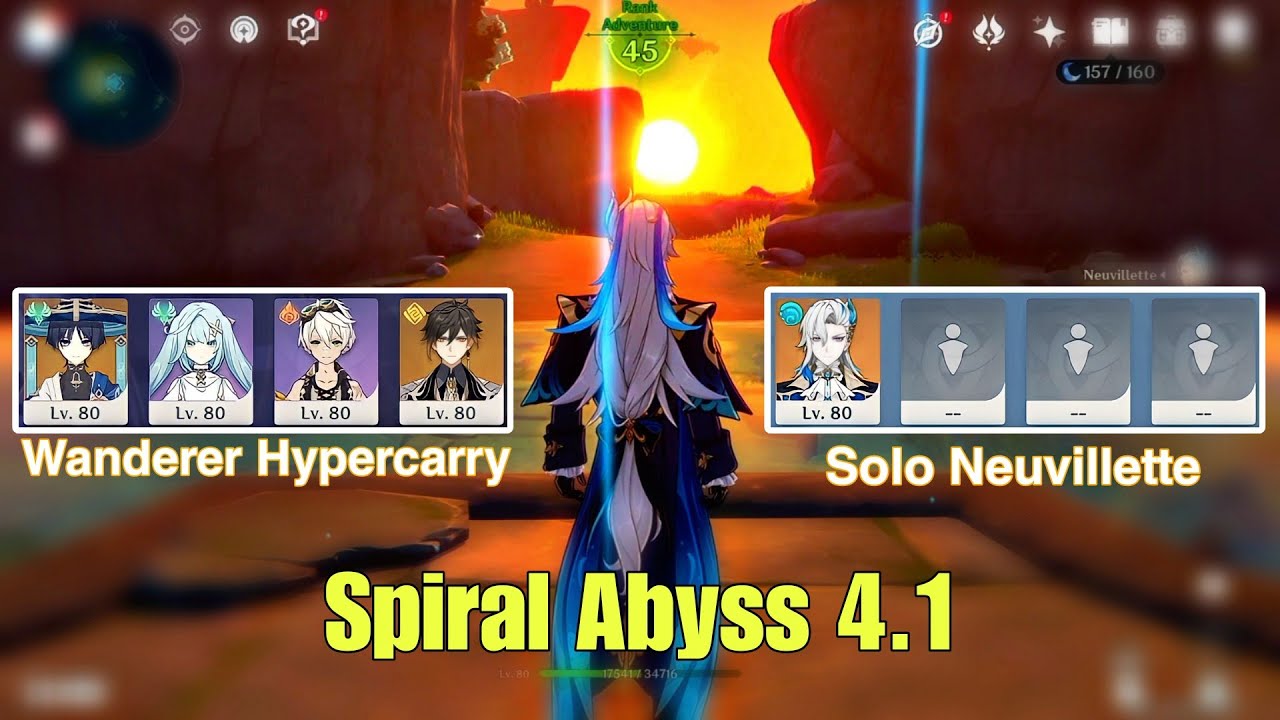 When you AR45 tried solo abyss with C0 Neuvillette | Genshin Impact
