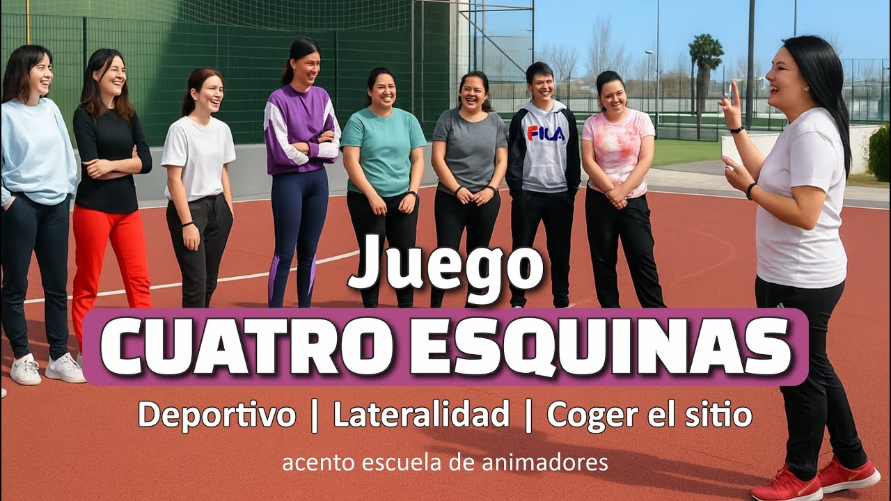 Juego 𝑪𝑼𝑨𝑻𝑹𝑶 𝑬𝑺𝑸𝑼𝑰𝑵𝑨𝑺. Deportivo | Reacción | Dinámica de Grupo | Campamento