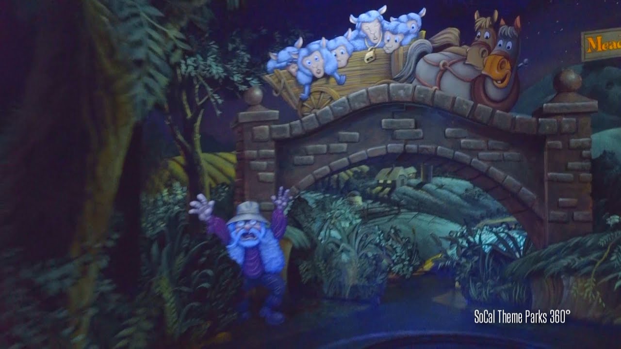 [HD] Excellent Low Light  - Mr. Toad's Wild Ride - Ride-Through - Disneyland