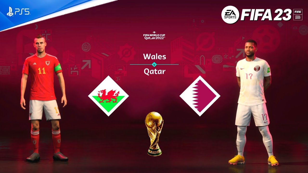 FIFA 23 - Уэльс против Катара - Финал чемпионата мира по футболу FIFA в Катаре | Геймплей на PS5™...