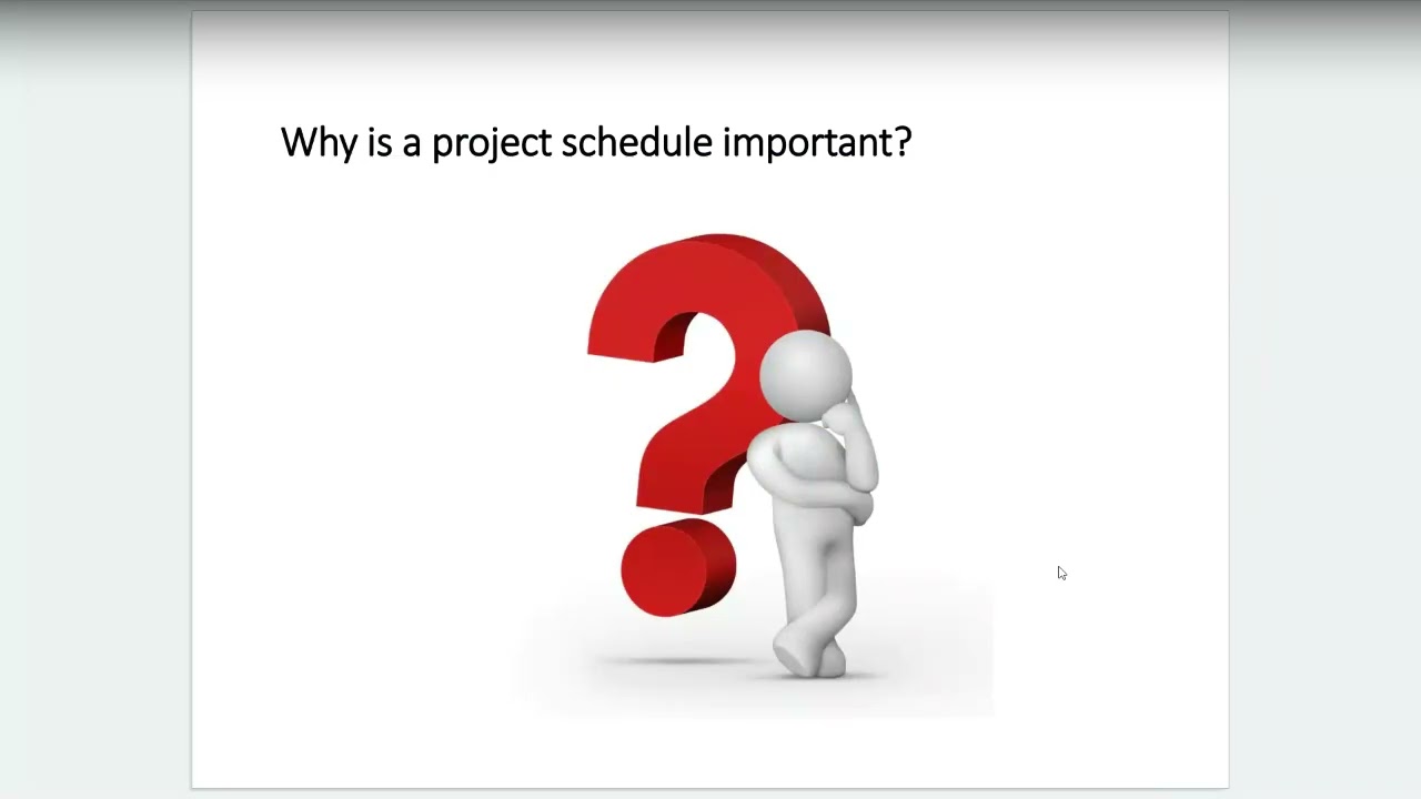 IT PROJECT MANAGEMENT LECTURE 5 SCHEDULE MANAGEMENT PART 1