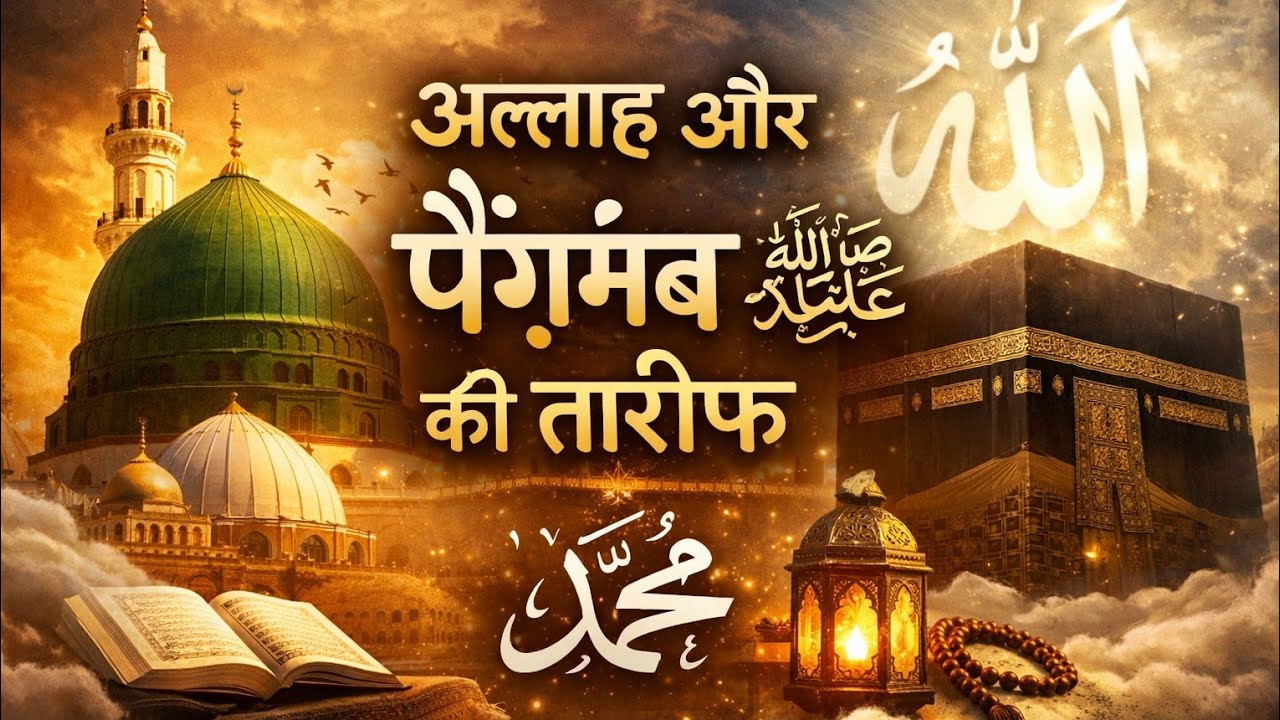 अल्लाह और पैग़म्बर ﷺ की तारीफ़ | Heart Touching Hamd & Naat | Soft Piano Background | Emotional Isla