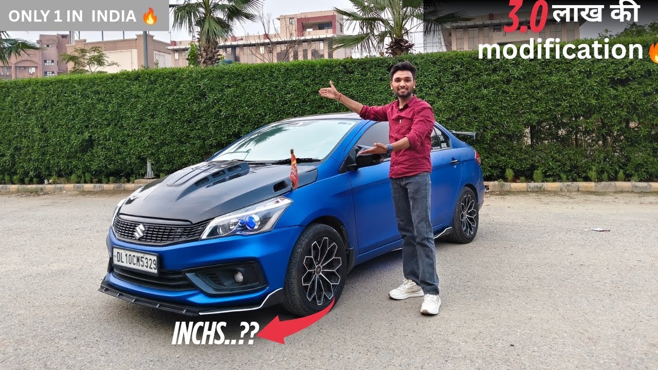 😈 Modified Ciaz में लगवा दिया customise hood 🔥 Z-Black modified ciaz ddis II Diesel ⛽ rocket 🚀