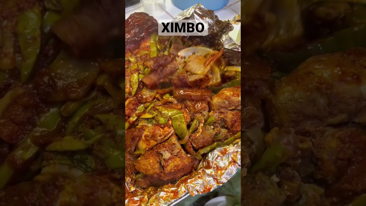 Delicioso XIMBO de pollo con nopales y cueritos #pollo #cueritos #nopales #comidatradicionalmexicana