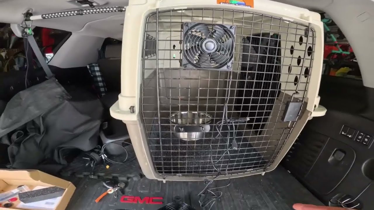 DIY $20-40 Dog Kennel Adding Fans
