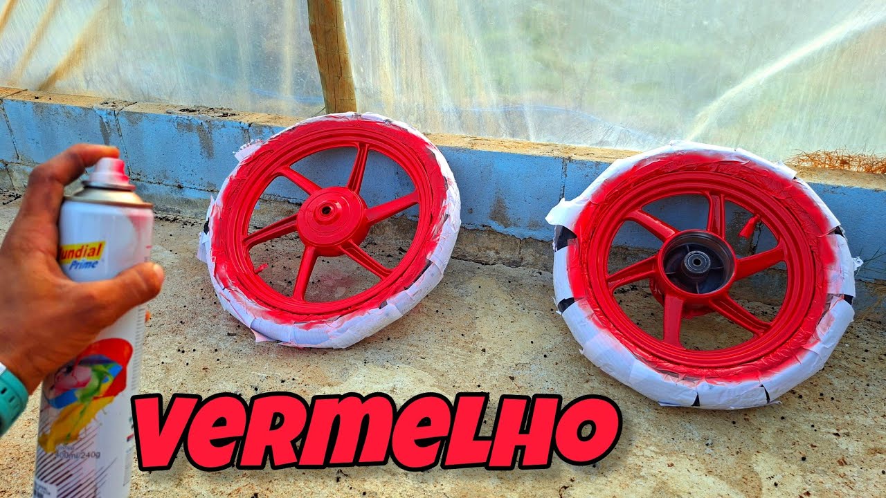 VOU PINTAR AS RODAS DA MINHA POP 100 DE VERMELHO!!!!!