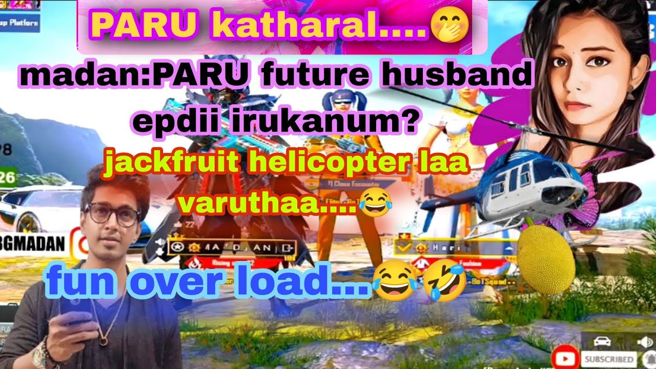 #madan || Fun overload with paru and Hari || #paru gaming #madanop #bgmi