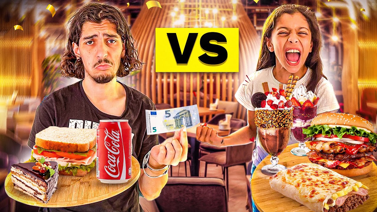 ON A 5&euro; VS 100&euro; POUR MANGER ! 🍔😍 ( c'est une Masterclass)