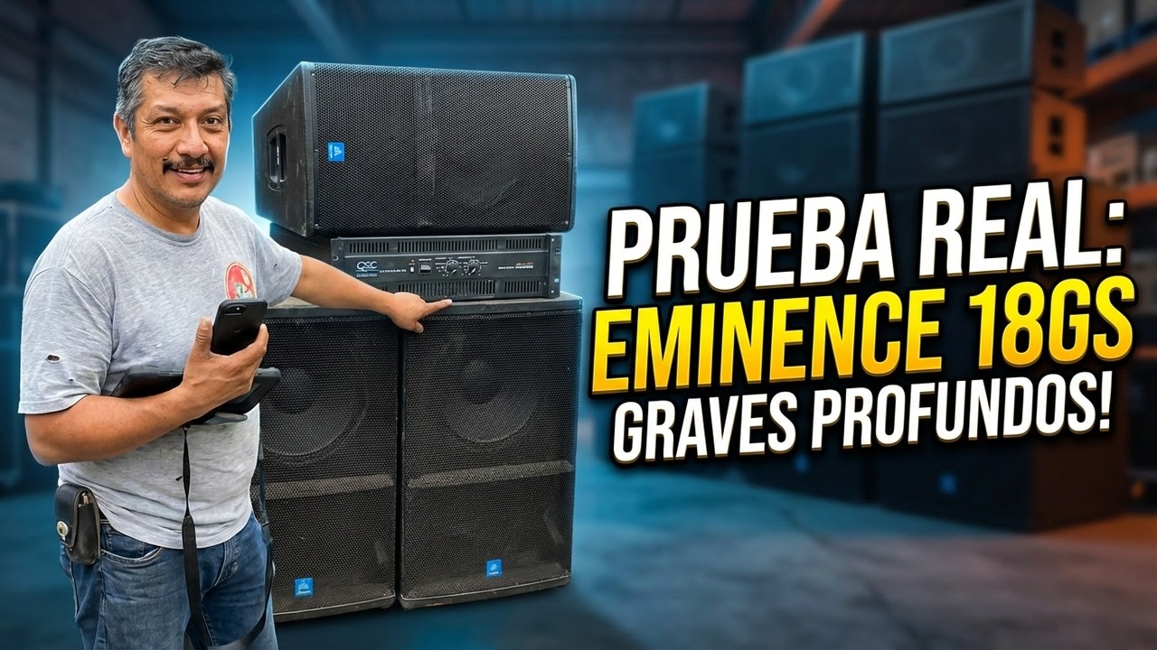 Vale la Pena el Eminence 18GS 3200 Test REAL con QSC 5050  Graves Profundos en Elipsis 1