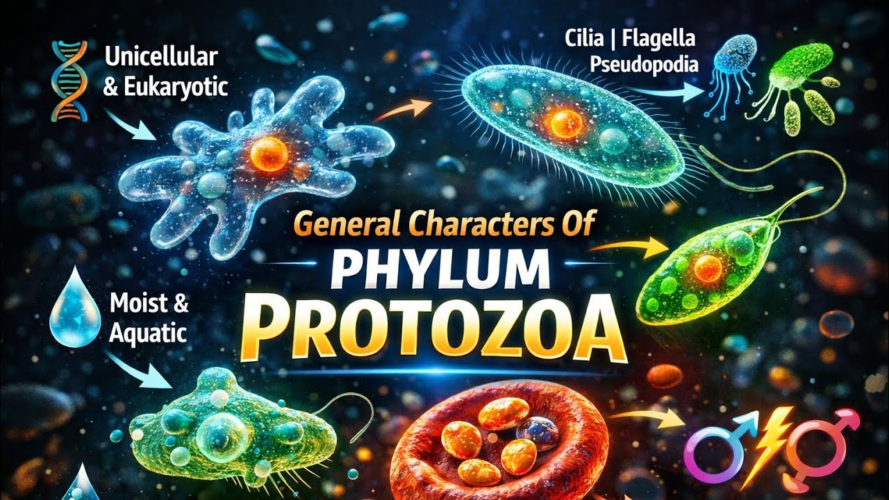 General Characters of Phylum Protozoa (Hindi) B.Sc. (Zoology) #generalcharacterofphylumprotozoa
