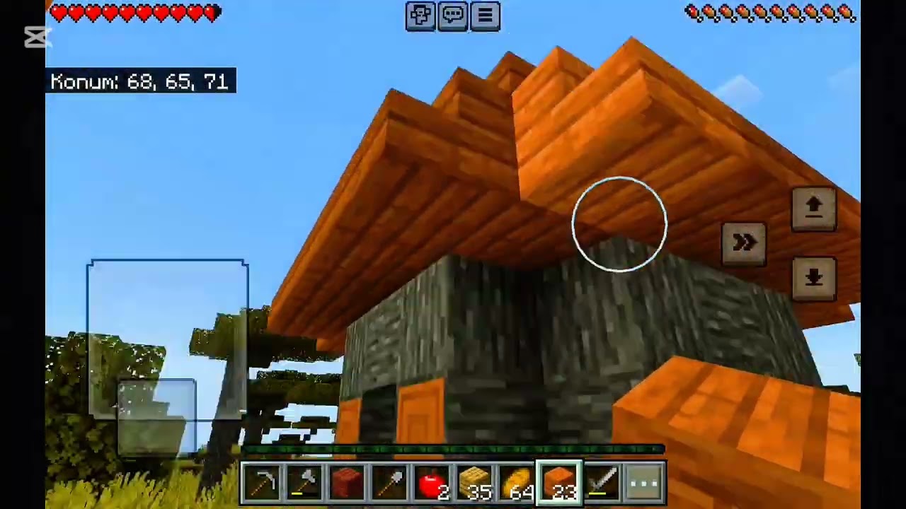 Ev yaptım ve taş eşyaları yaptık BÖLÜM 1 MİNECRAFT  #keşfet