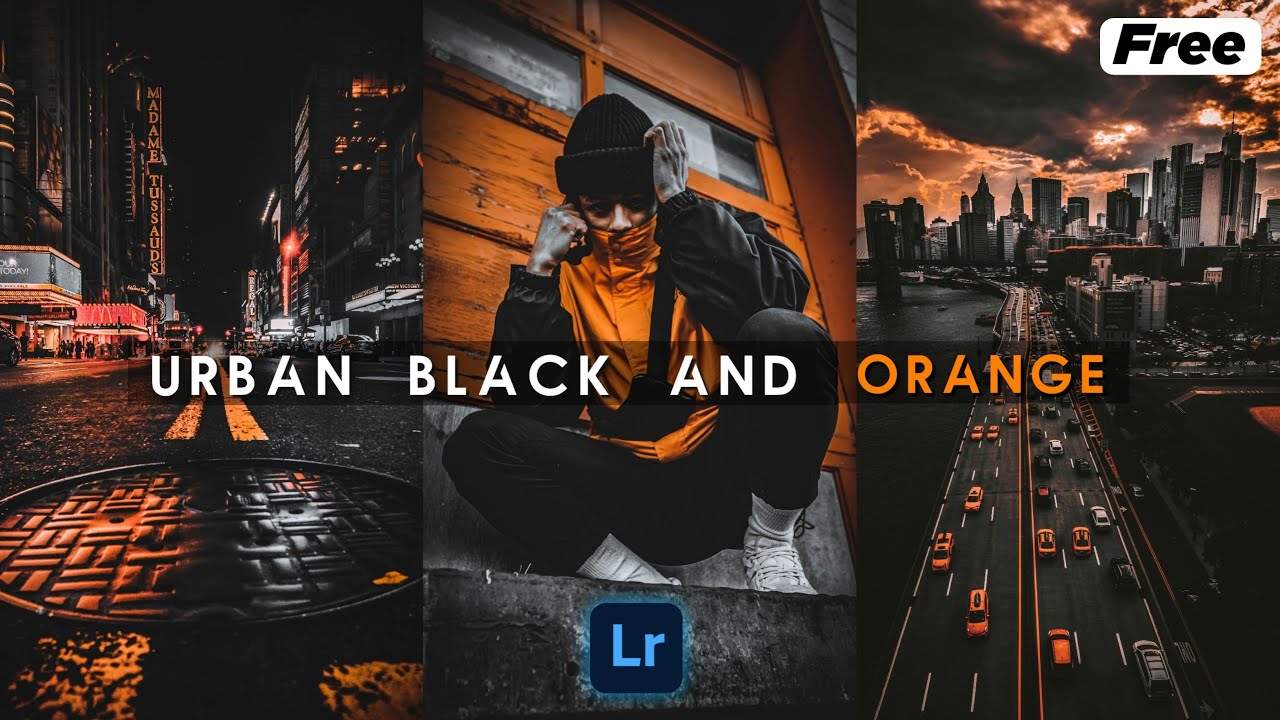 Lightroom mobile presets free dng | Urban black and orange | free lightroom presets | Urban Orange