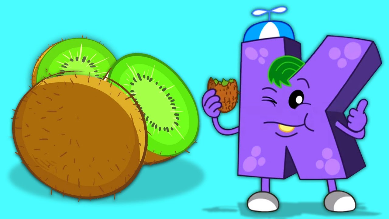 Monster K Loves Kiwi | Learn English Alphabet | ABC Monsters