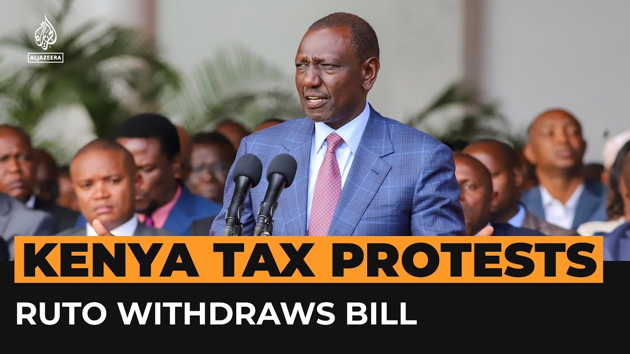 Kenya&rsquo;s president withdraws finance bill after deadly unrest | #AJshorts
