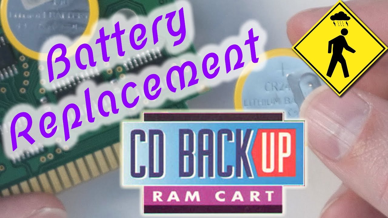 Sega CD Backup RAM Cart Battery (and Capacitor) Replacement
