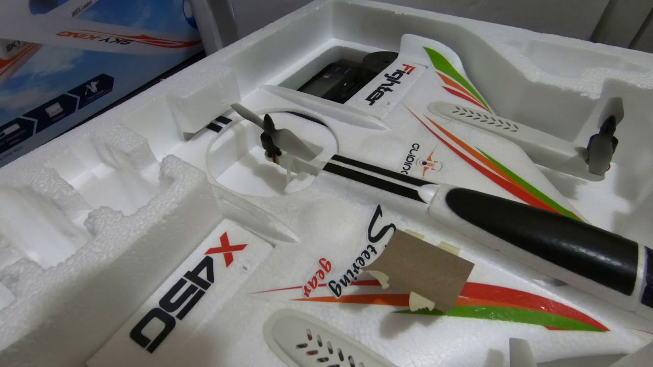 XK X450 RC Airplane UNBOXING IN KUWAIT CITY AVAILABLE @RC.HOBBY.Q8