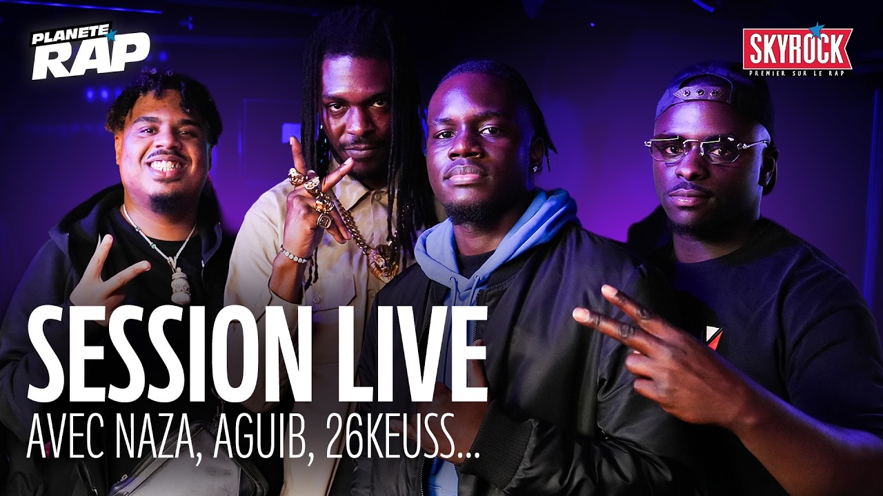 SESSION LIVE avec Naza, Aguib, 26keuss et RITO ! #Plan&egrave;teRap