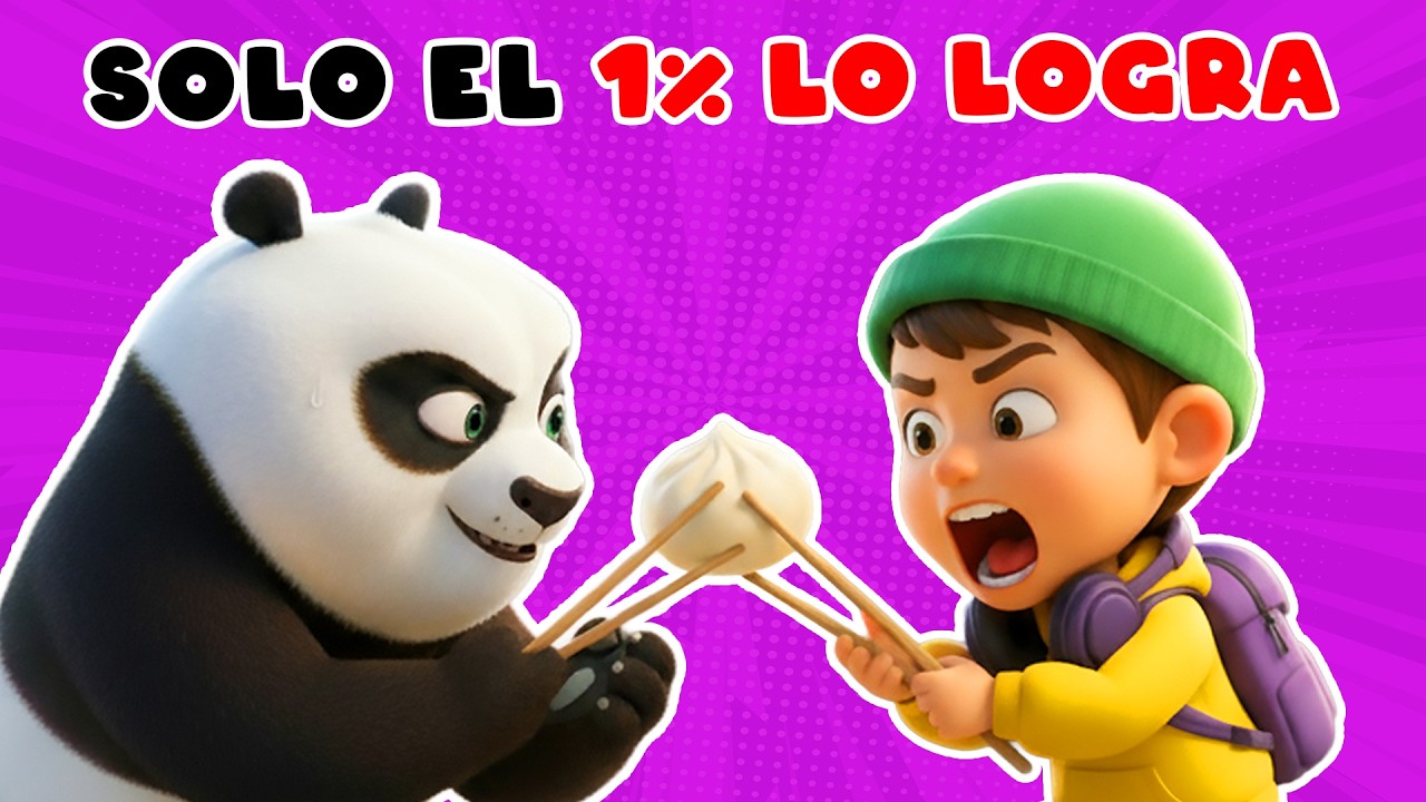 PIENSA RÁPIDO ⚡ | 8 Retos de Kung Fu Panda 🐼 | Nivel Difícil