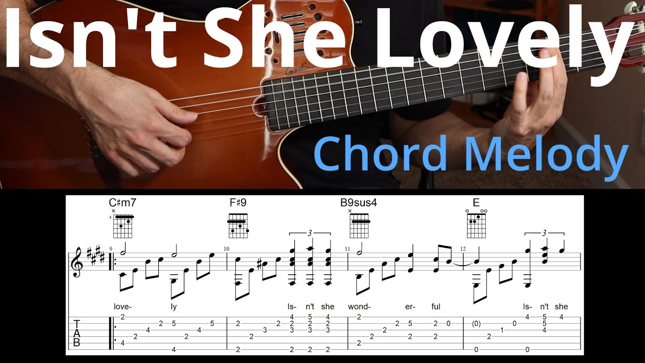 Isn't She Lovely — Chord Melody Arrangement