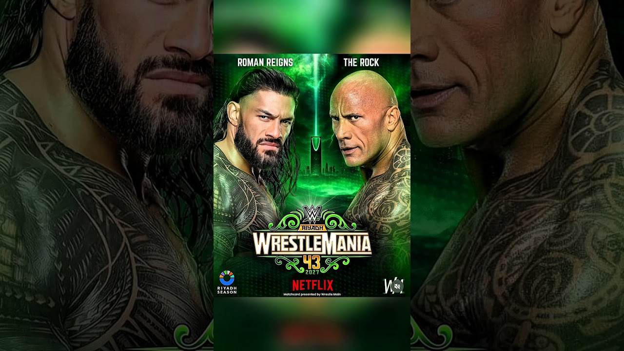 THE ROCK VS ROMAN REIGNS WRESTLERMANIA 43 🥶🥶 || #romanreigns #wwe #shortvideo #shorts #viralshorts