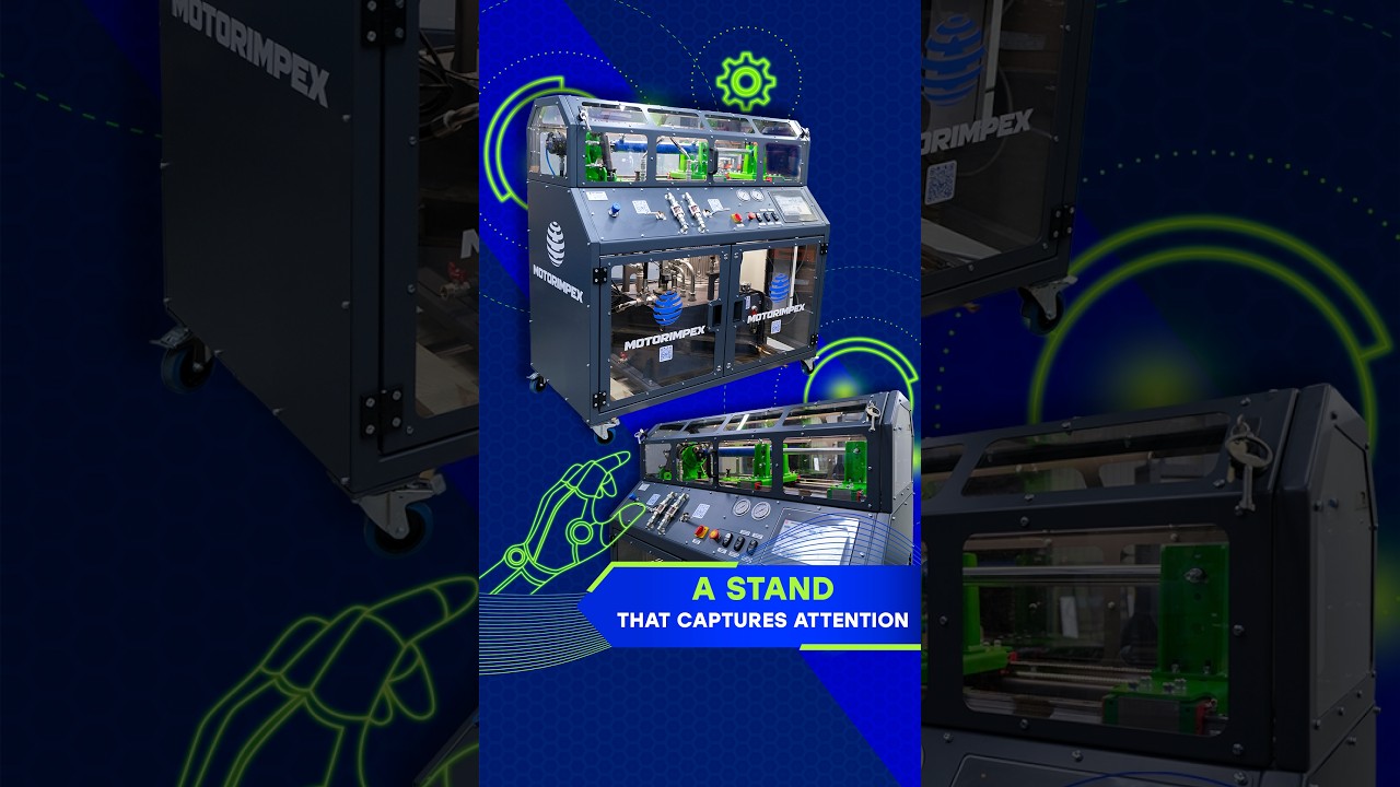 A stand that captures attention 🤩 | #hydraulics #hydraulicsystem #hydrauliccylinder