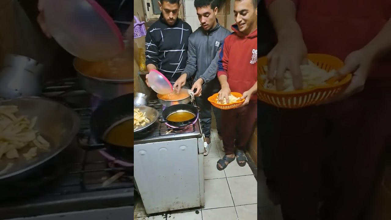 guy cooking fries on fire meme 