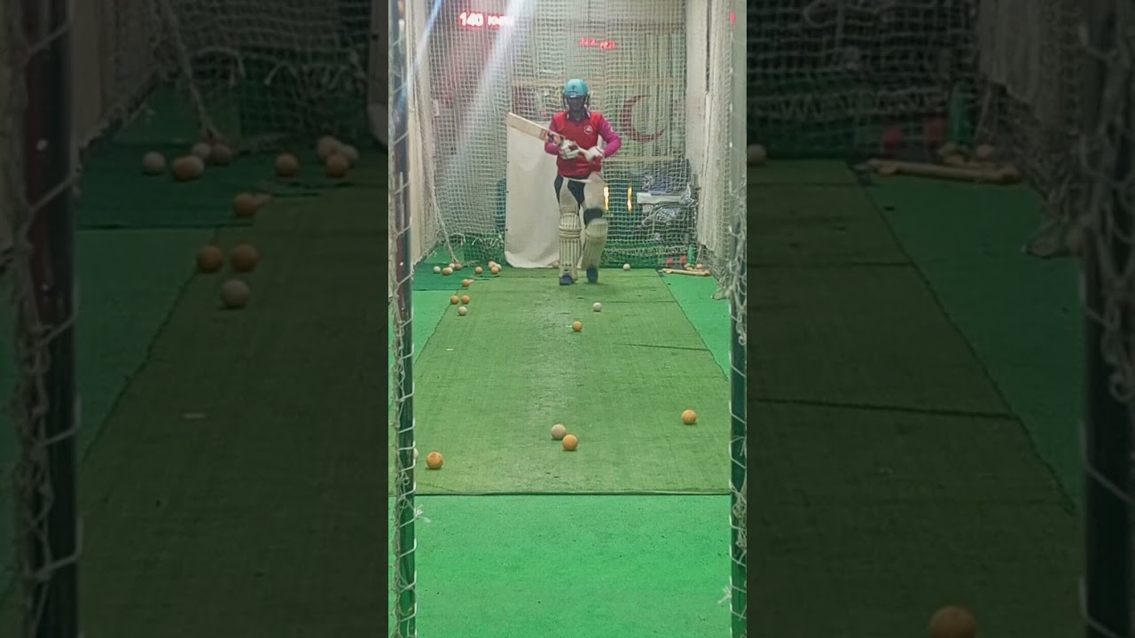 Practice against bowling machine