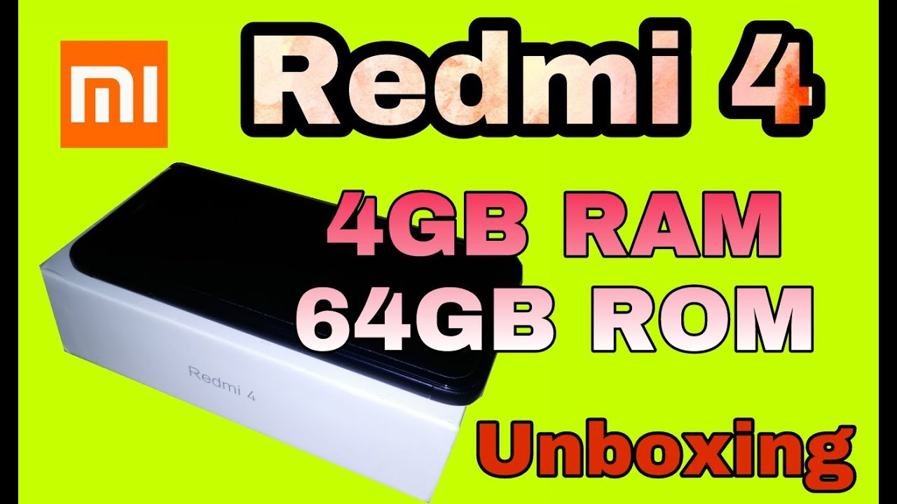 Redmi 4 RAM 4gb, ROM 64gb Unboxing only