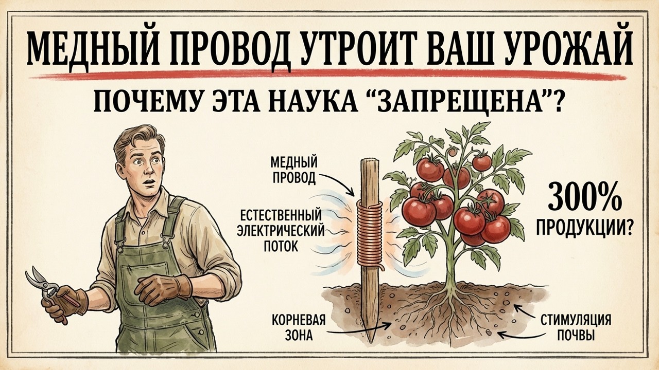 Медная проволока утраивает ваш урожай — почему эту науку считают «запрещённой»?