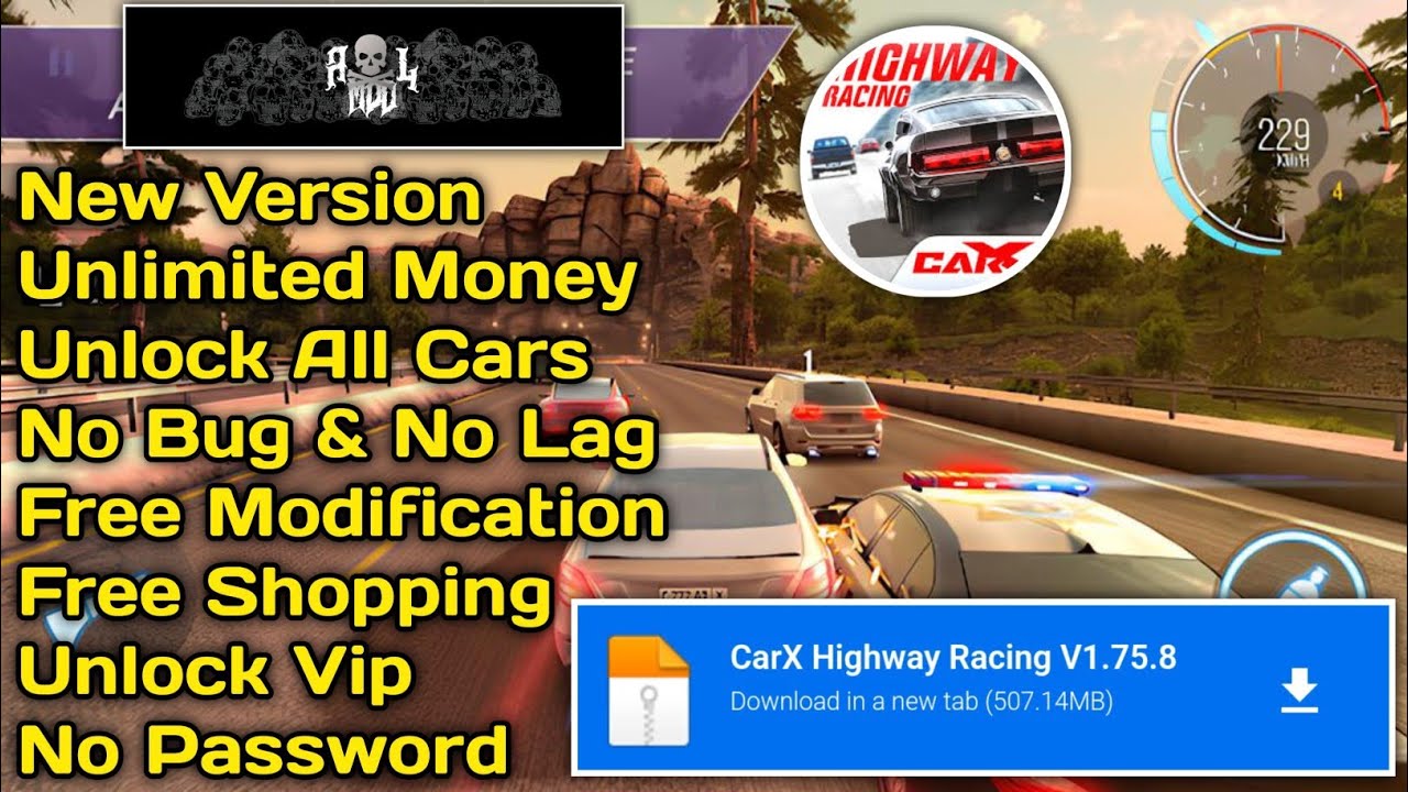 Highway Racing Mod Apk 1.75.8 последняя версия 2026 года - Неограниченные деньги и разблокировка ...