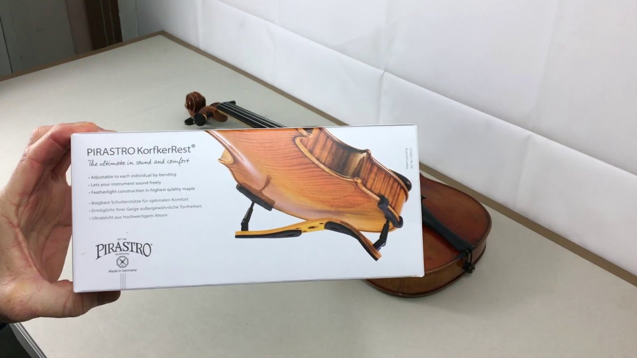 Pirastro Korfker Violin Shoulder Rest (Model 2), Unboxing and Fitting