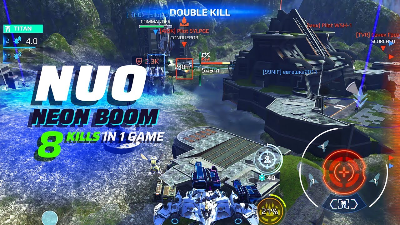 Abusing Nuo Neon Boom - 8 Kills in One Game | War Robots Gameplay