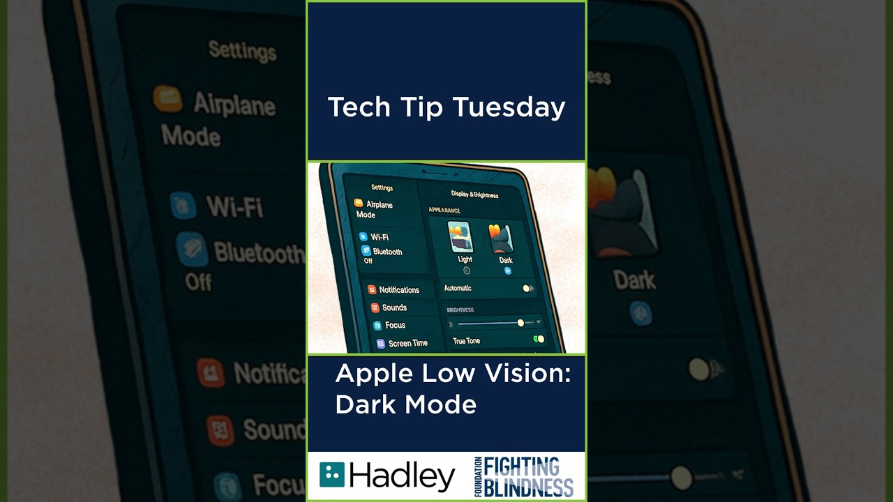 Apple Low Vision: Dark Mode