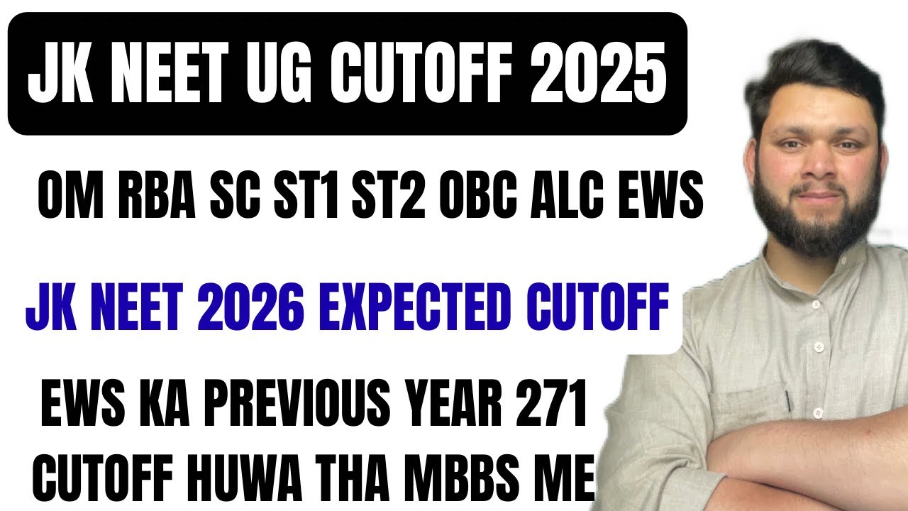 JK NEET CUTOFF 2025