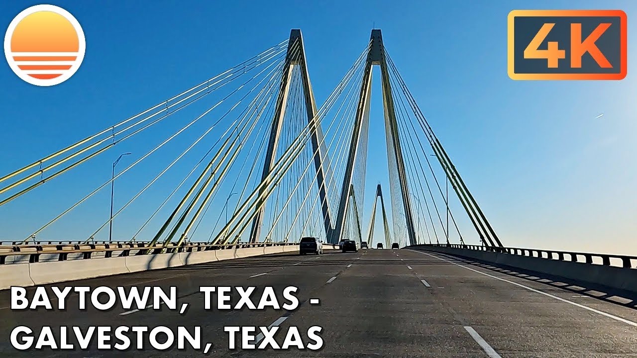 Baytown, Texas to Galveston, Texas!  Drive with me in the Houston area!