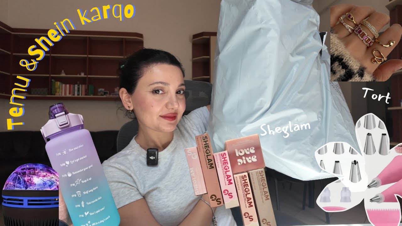 TEMU VƏ SHEİN BAĞLAMAM🛍️  SHEGLAM MAKYAJ MƏHSULLARI 💅🏻 EV İŞIQLANDIRMASI 💡 MƏTBƏX VASİTƏLƏRİ 👩🏻‍🍳