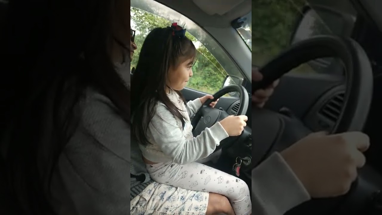 papa me enseña a manejar chicos(2)