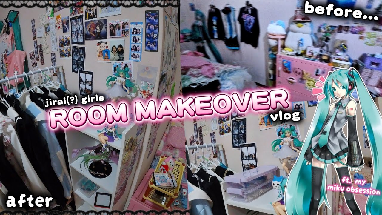 ꒰VLOG꒱ I Cleaned My Room And DIED INSIDE !!!@!!!!11 🖤🥺  (jirai girls vlog life video idk)