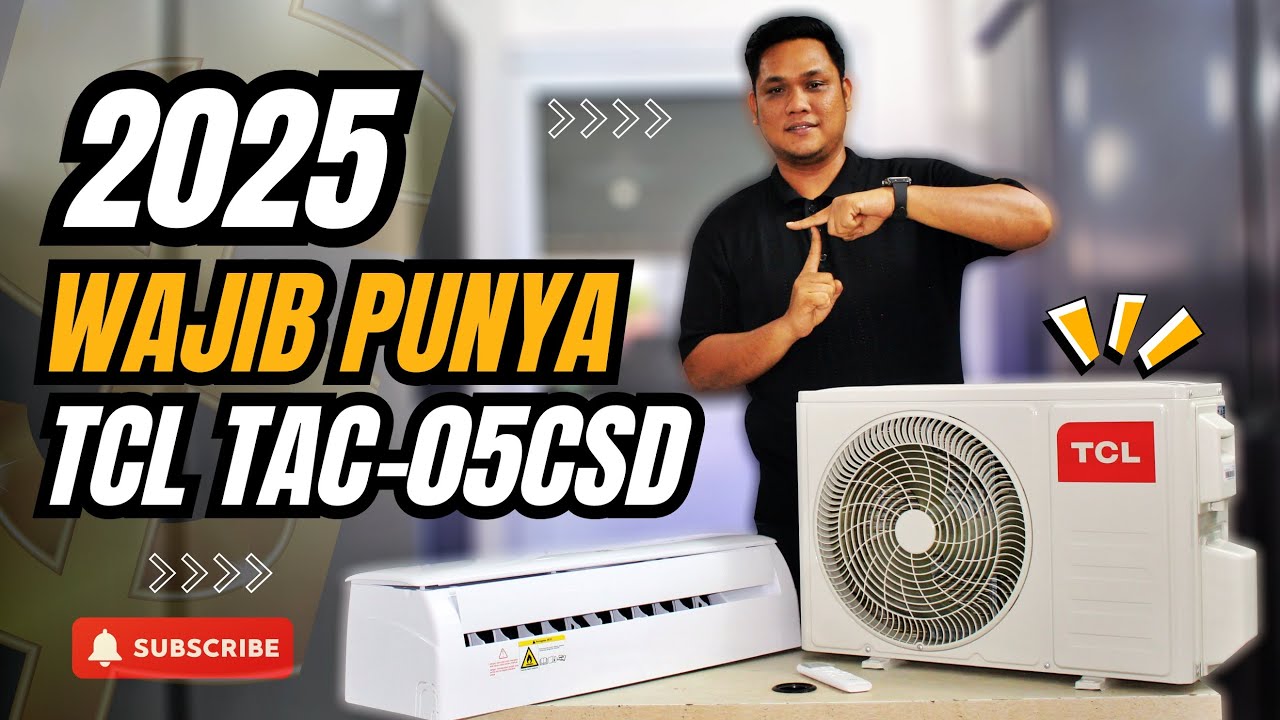 JANGAN TAKUT TAGIHAN LISTRIK ! REVIEW AC LOW WATT 0,5PK TCL TAC 05 CSD XSS TITAN GOLD BY AAN