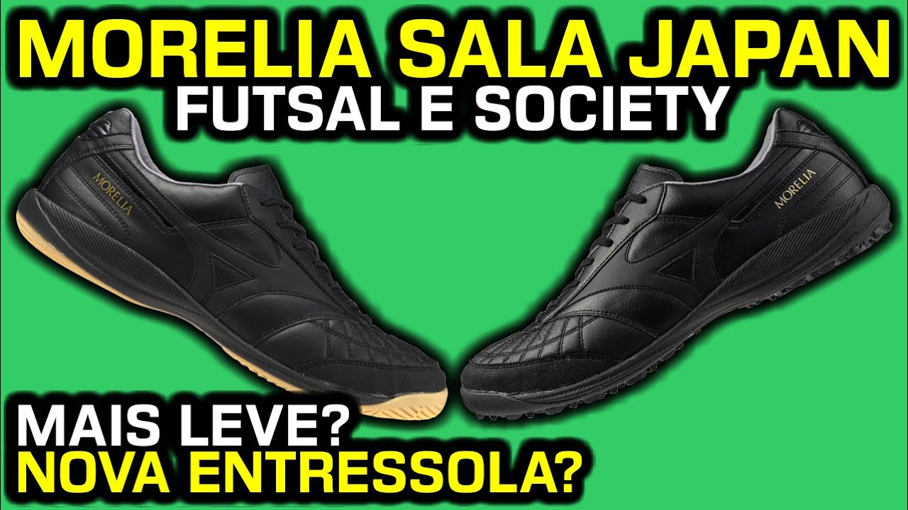 MUITO LEVE e com entressola ENERZY? 😱 - Análise Mizuno Morelia Sala Japan TF e IN