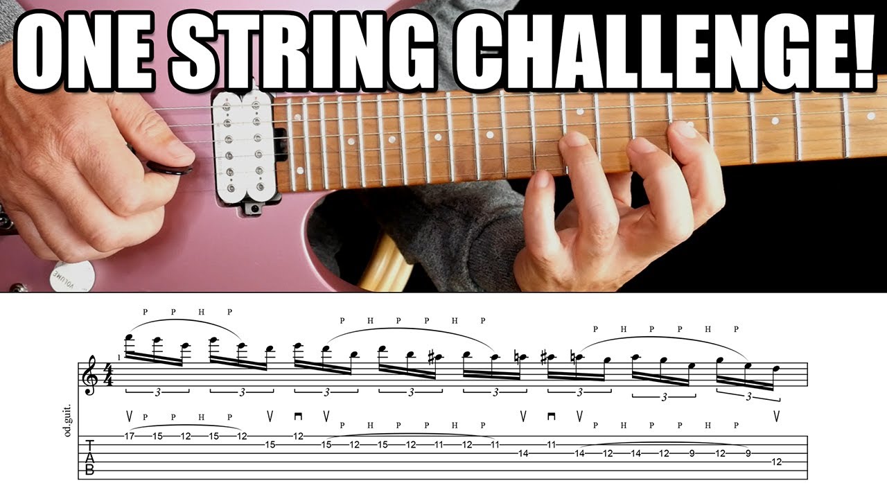 Yngwie One String Alternate Picking Challenge!
